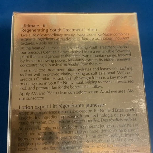 Estee Lauder RE-NUTRIV ULTIMATE LIFT REGENERATING YOUTH TREATMENT LOTION - Picture 7 of 7